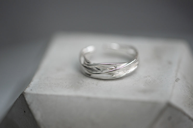 Entwined Medium to Large Adjustable Ring