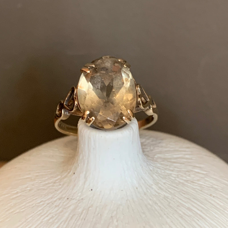 Gold Quartz Dress Ring