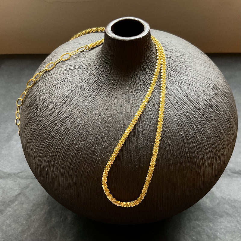 Gold Sparkle Choker Necklace