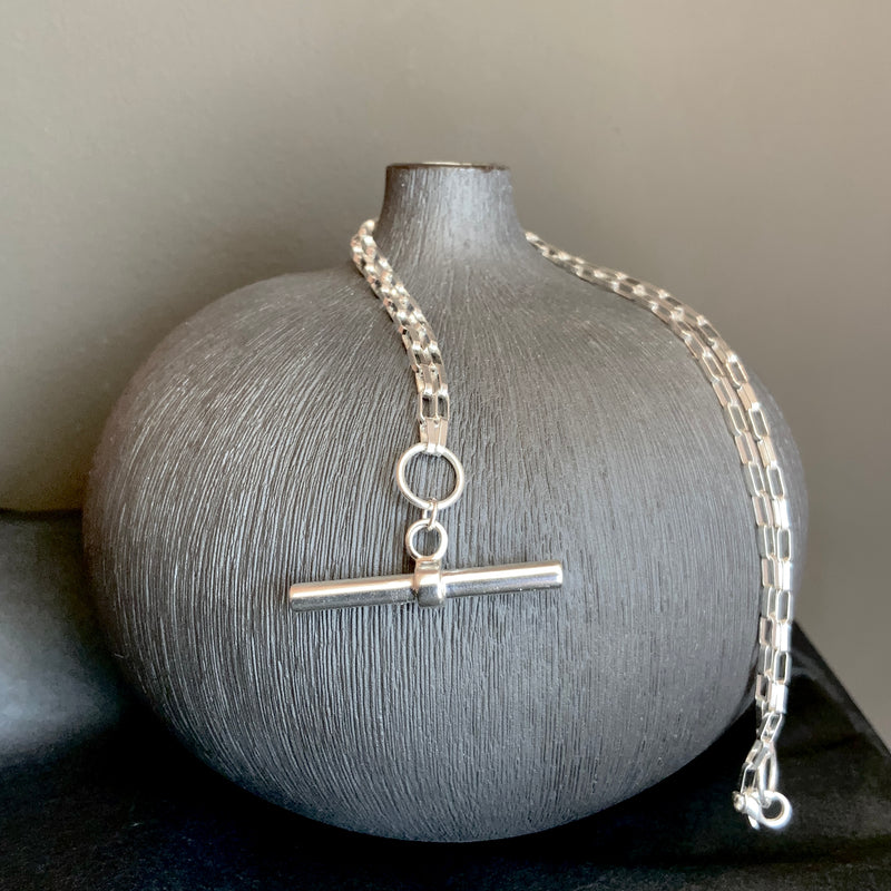 Paperclip Chain Bar Pendant