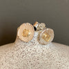 Two colour circle studs