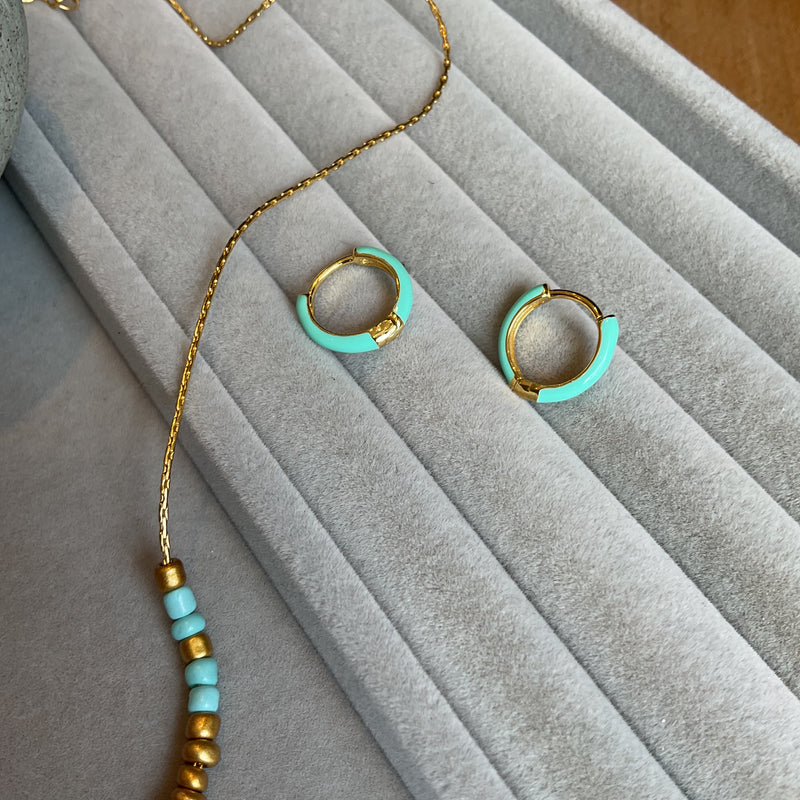 Turquoise and Gold Necklace