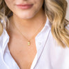 WHITE TOPAZ AND GOLD VERMEIL PENDANT NECKLACE