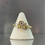 Dotty Gold Bubble Diamond Ring