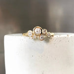 Dotty Gold Bubble Diamond Ring