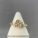 Dotty Gold Bubble Diamond Ring