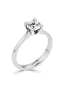 A Contemporary Claw Set Diamond Ring