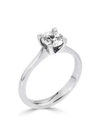 A Contemporary Claw Set Diamond Ring