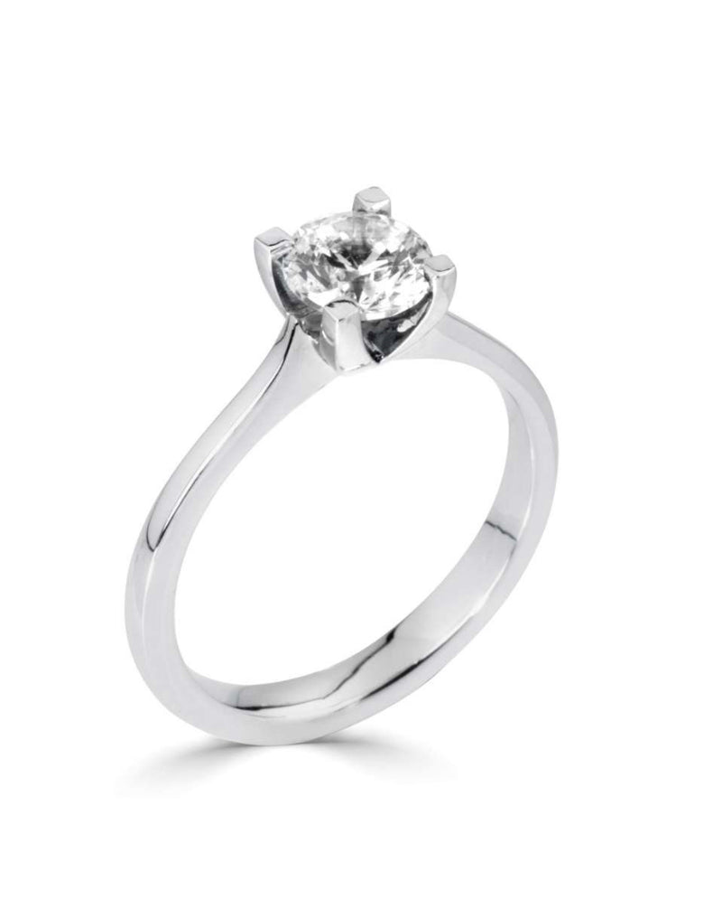 A Contemporary Claw Set Diamond Ring