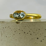 Gold Aquamarine Ring