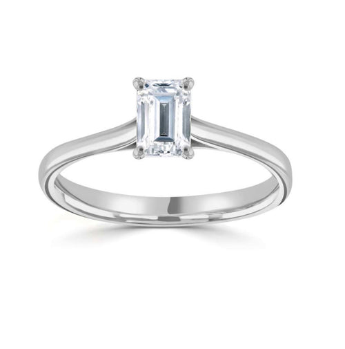 Emerald Cut Diamond Ring