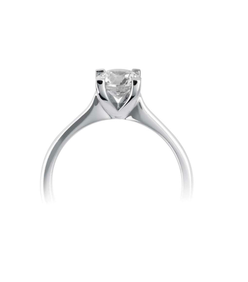 A Contemporary Claw Set Diamond Ring