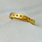 Gold Eternity Style Ring with Diamonds