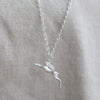 Leaping Hare Silver Pendant Necklace - Guess How Much I Love You Collection