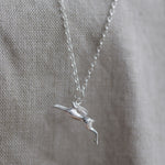 Leaping Hare Silver Pendant Necklace - Guess How Much I Love You Collection