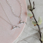 Leaping Hare Silver Pendant Necklace - Guess How Much I Love You Collection