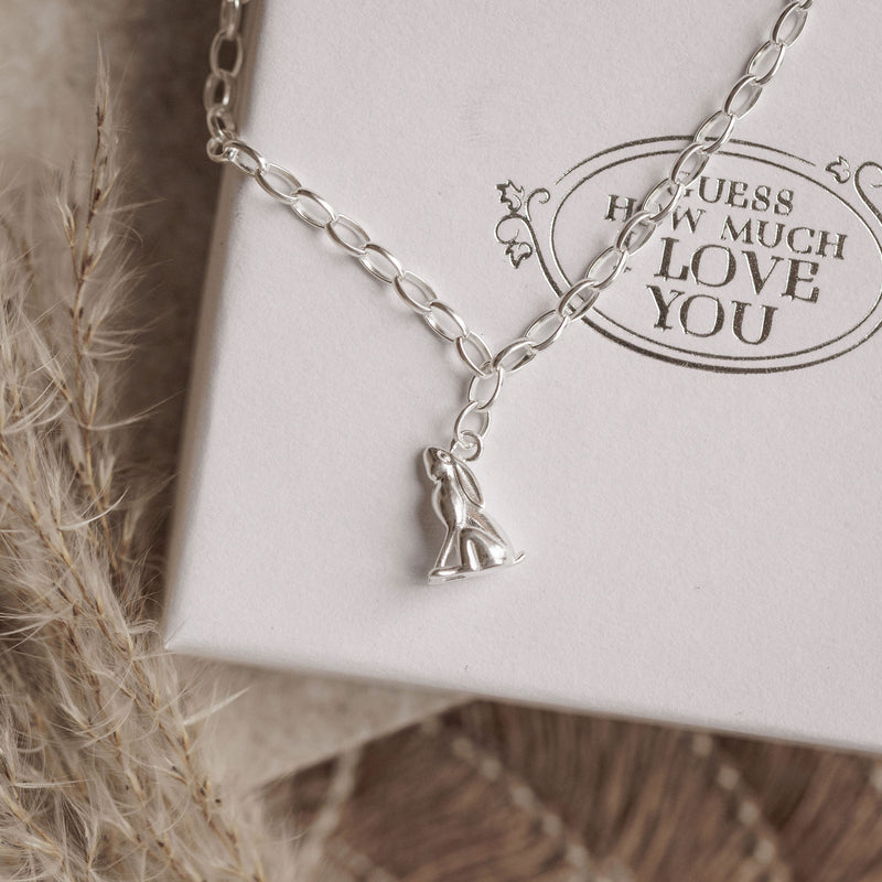 Moongazing Hare Silver Chain Bracelet - Guess How Much I Love You Collection