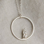 “I Love You Up To The Moon” Moongazing Hare Pendant Necklace - Guess How Much I Love You Collection