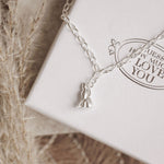 Moongazing Hare Silver Chain Bracelet - Guess How Much I Love You Collection