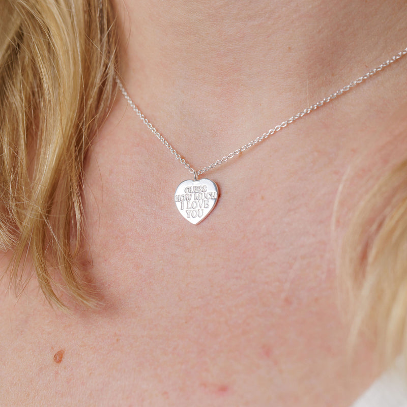 My Heart Belongs To You Silver Heart Pendant Necklace -  Guess How Much I Love You Collection