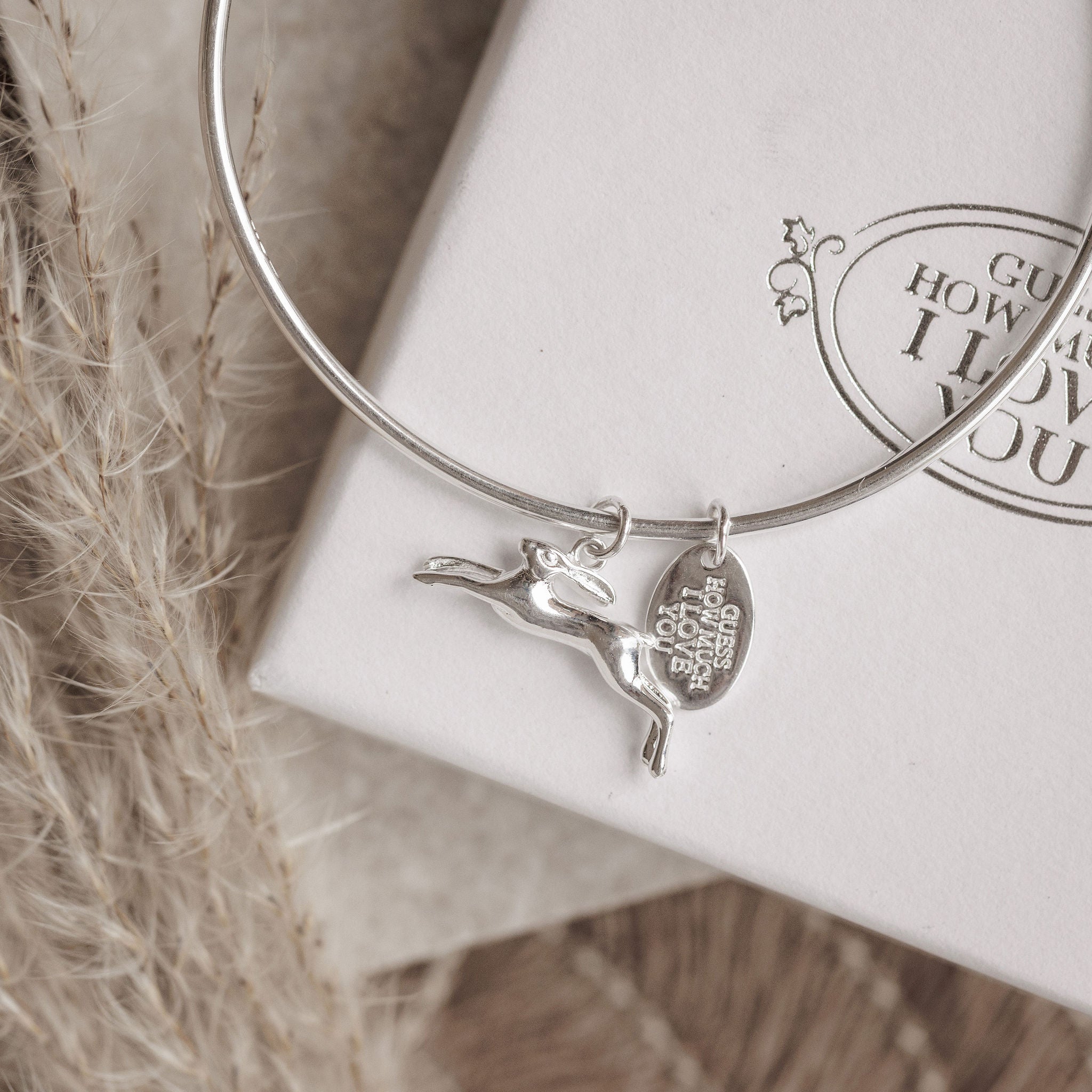 Leaping Hare Silver Bangle - Guess How Much I Love You Collection – BOO ...