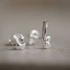 Little Nutbrown Hare and Big Nutbrown Hare Silver Stud Earrings -  Guess How Much I Love You Collection