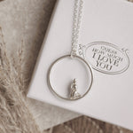 “I Love You Up To The Moon” Moongazing Hare Pendant Necklace - Guess How Much I Love You Collection