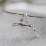 Leaping Hare Silver Bangle - Guess How Much I Love You Collection