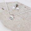 Dotty Silver Grey Diamond Pendant