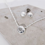 Dotty Silver Grey Diamond Pendant