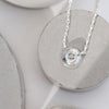 Dotty Silver Grey Diamond Pendant