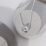 Dotty Silver Grey Diamond Pendant