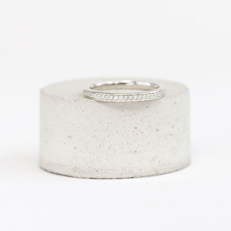 A contemporary Channel Set Eternity Band