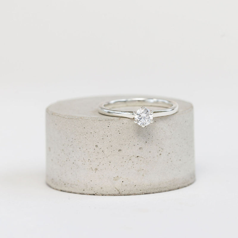 A Traditional Claw Set Diamond Ring