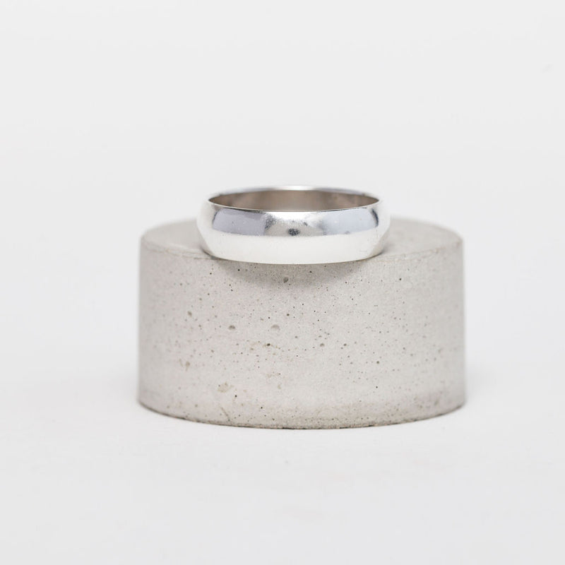 Men's D Shape Wedding Ring