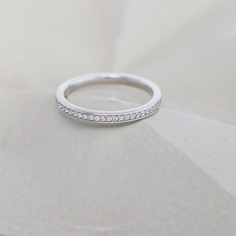 A contemporary Channel Set Eternity Band