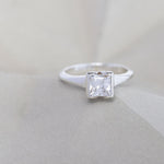 Bespoke Gold Ring Design - Princess Cut Stone