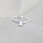 Emerald Cut Diamond Ring