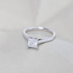 A Princess Cut Diamond Ring