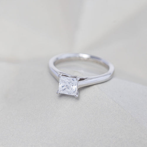 A Princess Cut Diamond Ring
