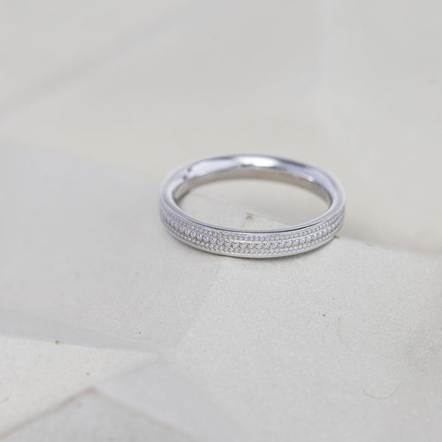 Women's Textured Court Wedding Ring