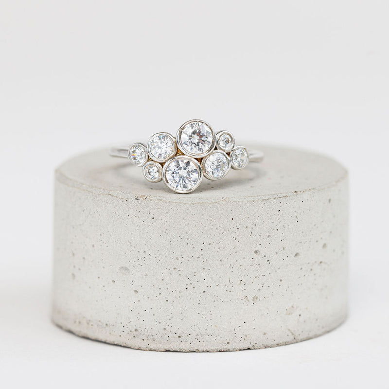 Diamond Cluster Ring