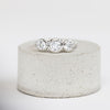 A Classic 3 Stone Contemporary Diamond Ring