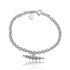 Gazelle Collection Silver T Bar Textured Bracelet