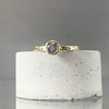 SOLD Dotty Solid Gold Grey  Diamond Ring