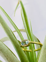 Gold Aquamarine Ring