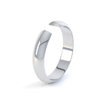 Men's D Shape Wedding Ring