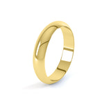 Men's D Shape Wedding Ring