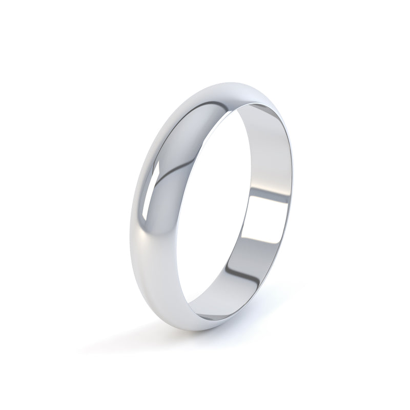 Men's D Shape Wedding Ring