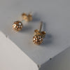 Dotty Solid Gold Stud Ball Earrings